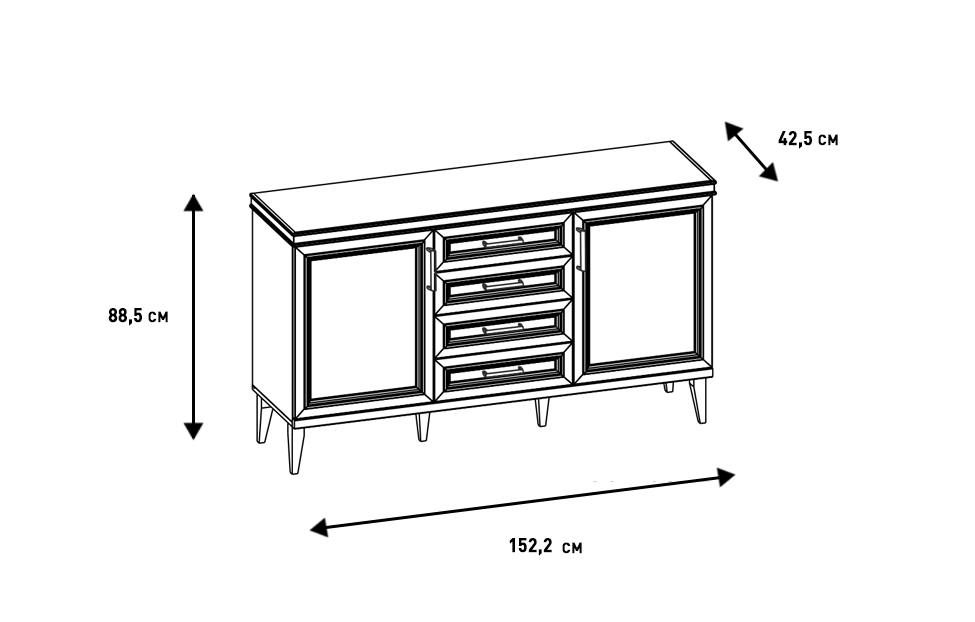 Комоды - изображение №13 "Комод Орландо"  на www.Angstrem-mebel.ru