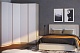 Спальня Сиэтл 4, тип кровати Мягкие, цвет Гикори Рокфорд, Силк Зефир - фото 3