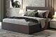Спальня Сиэтл 3, тип кровати Мягкие, цвет Давос Трюфель, Раффия - фото 3