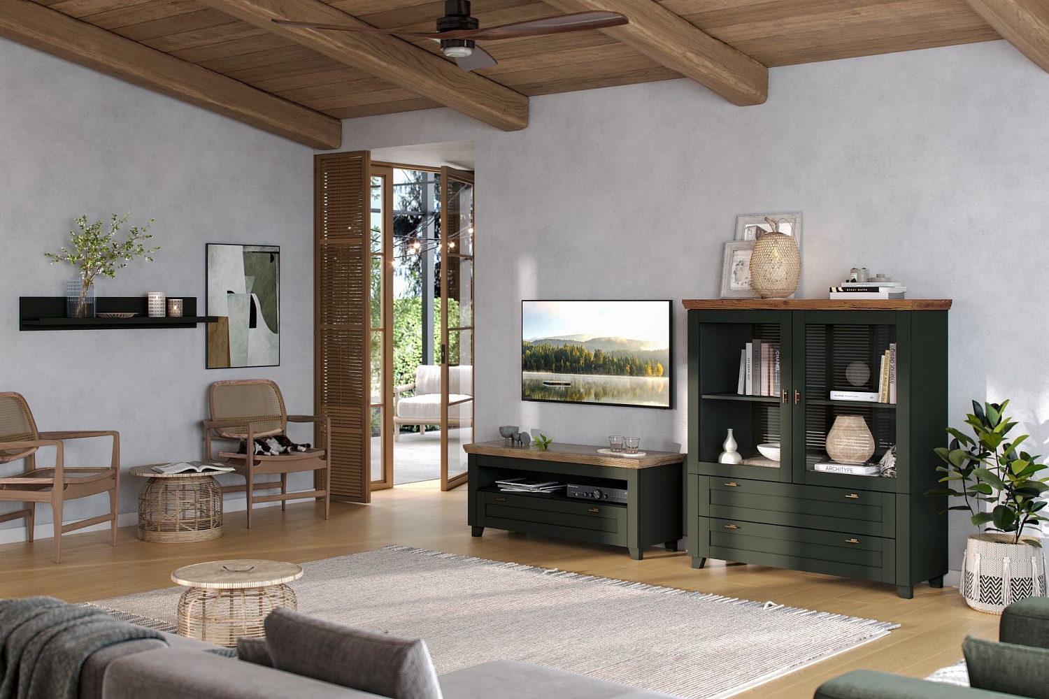 Тумбы под телевизор - изображение №6 "Тумба Эмили под телевизор с выдвижным ящиком"  на www.Angstrem-mebel.ru